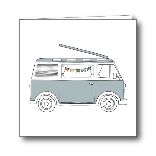 Dubbele kaart met envelop | Camper